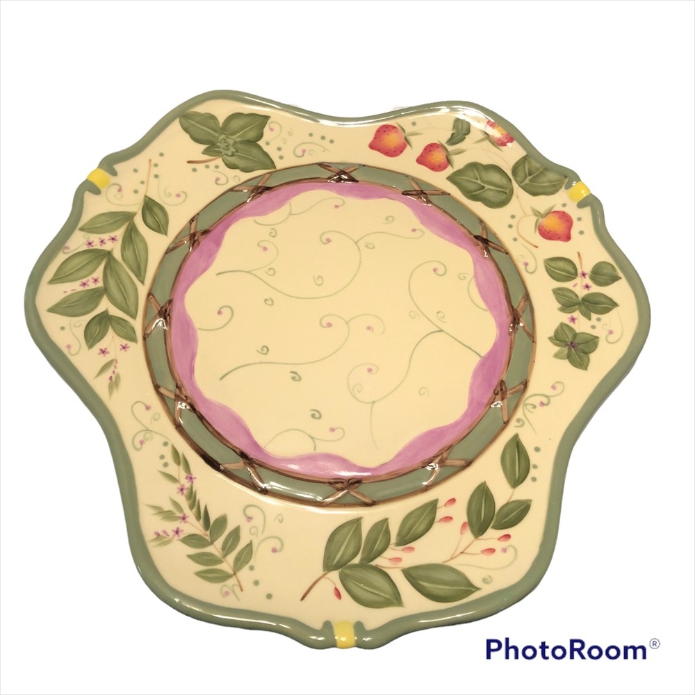 Partylite Garden Lites Candle Garden Tray Ceramic